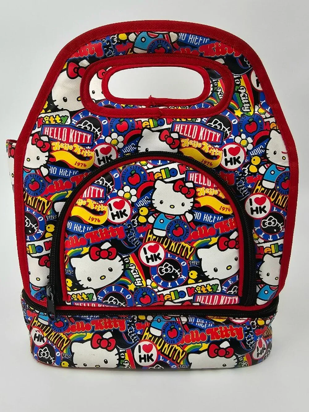 Hello Kitty Sanrio x Loungefly Top Handle Zip Lunch Bag - Tote RARE 2013